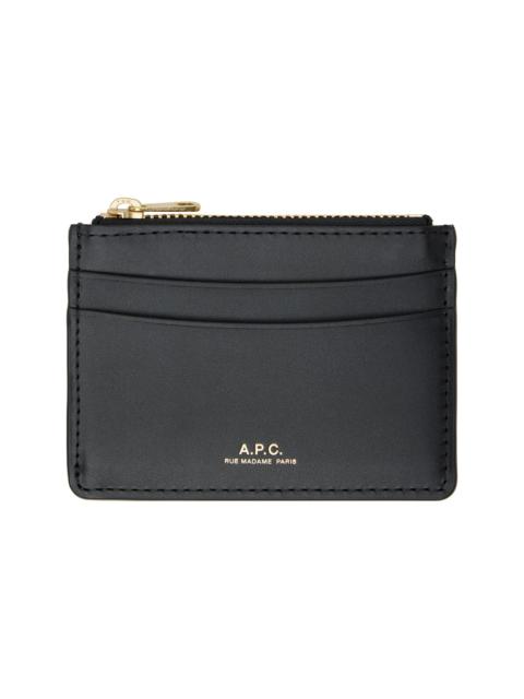 A.P.C. Black Paris Card Holder