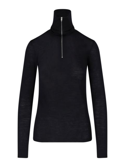 Jil Sander HIGH NECK ZIP SWEATER