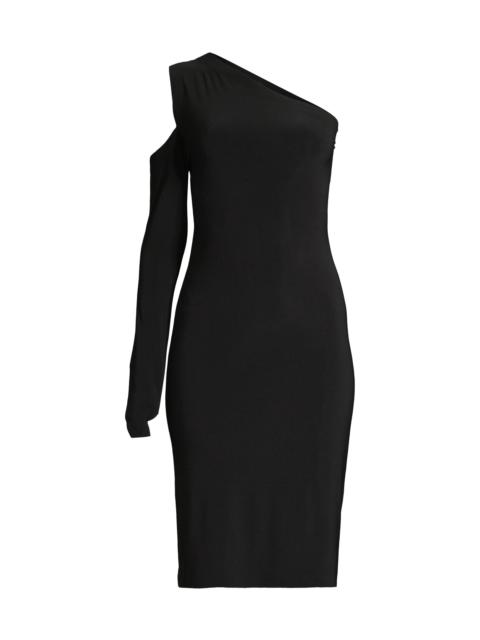NORMA KAMALI Women's One-Shoulder Cutout Dress - Black