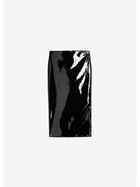 The Frankie Shop Samantha Patent Zip Skirt - Black