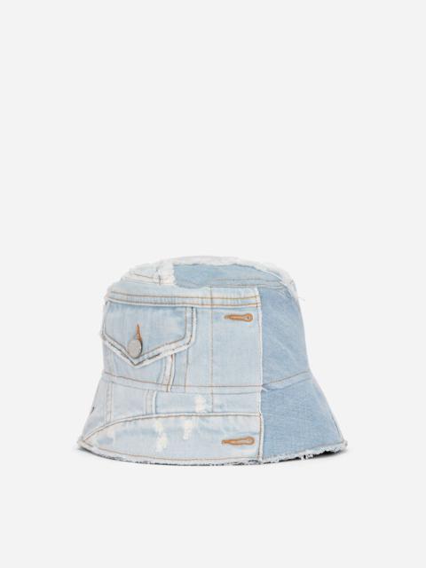 Dolce & Gabbana Denim patchwork bucket hat