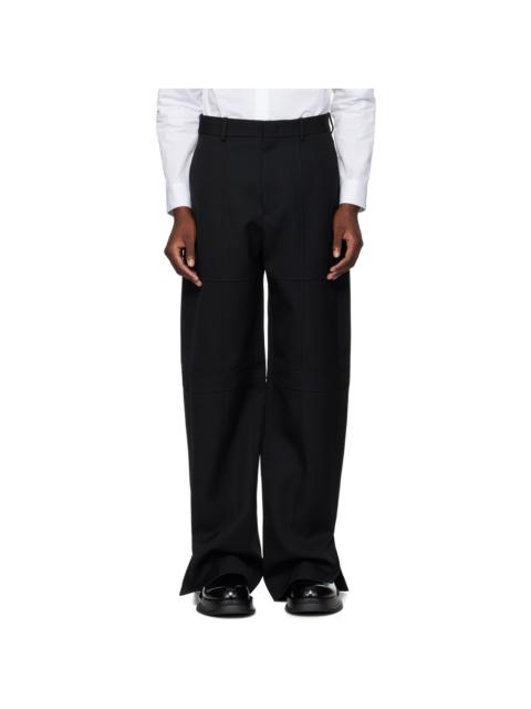 Black Wool Trousers