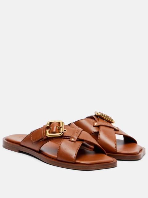 Chloé Nil leather slides