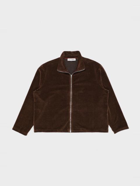 Our Legacy Shrunken 전체 우편 폴로 Scoobie 줄무늬 Velour