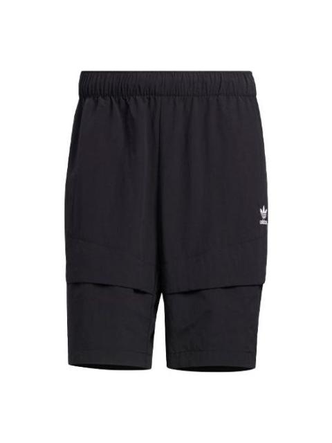 adidas adidas originals Adicolor Shorts Solid Color Pocket Athleisure Casual Sports Black HM8035