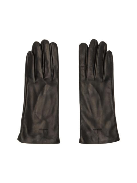 TOTEME Black Leather Gloves