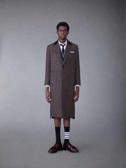 Thom Browne Shetland Elongated Sack Overcoat