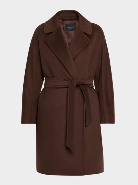 WEEKEND Max Mara Corte Belted Wool Wrap Coat