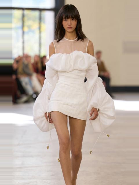 Aje. Maxima Voluminous Mini Dress ivory