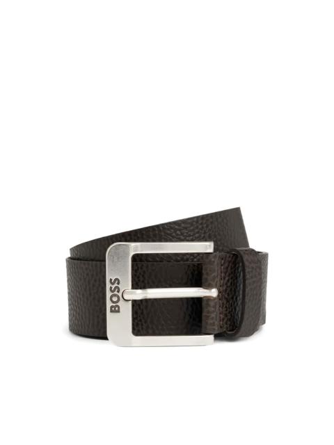 BOSS textured buckle belt