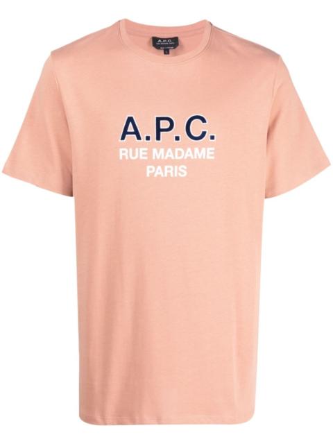 A.P.C. logo-print cotton T-shirt