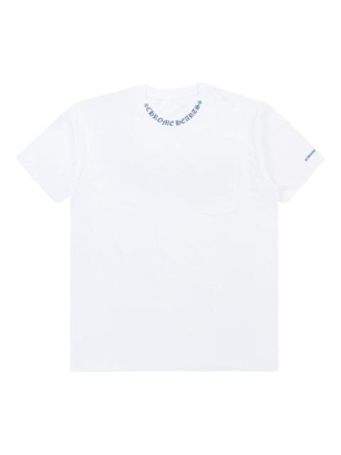 Chrome Hearts neck-logo pocket T-shirt