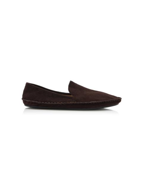 The Row Vasko Suede Flats brown