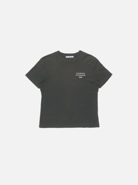Acne Studios Sprayed logo t-shirt - Faded black