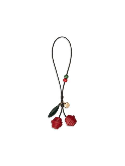 Tod's cherry-charm keyring