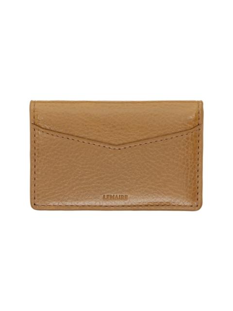 Lemaire Tan Gear Pocket Organizer Card Holder