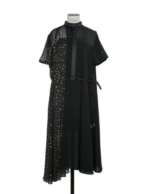 sacai Wool Suiting x Polka Dot Dress