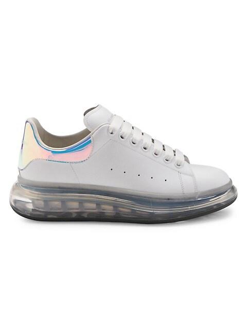 Alexander McQueen White & Iridescent Oversized Sneakers