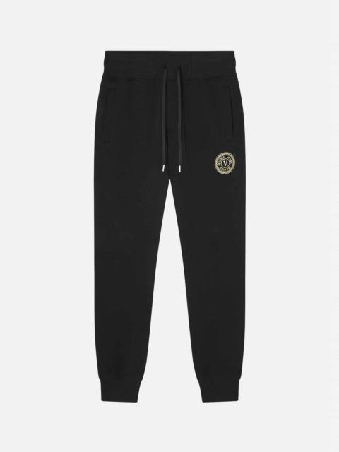 VERSACE JEANS COUTURE V-Emblem Motif Sweatpants