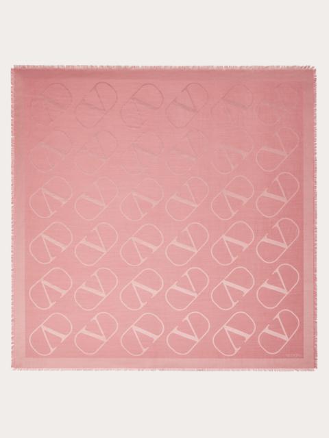 Valentino VLOGO shawl with lurex 140x140 cm / 55.1x55.1 in.