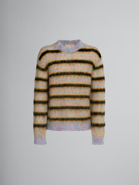 Marni MULTICOLOUR STRIPED MOHAIR SWEATER