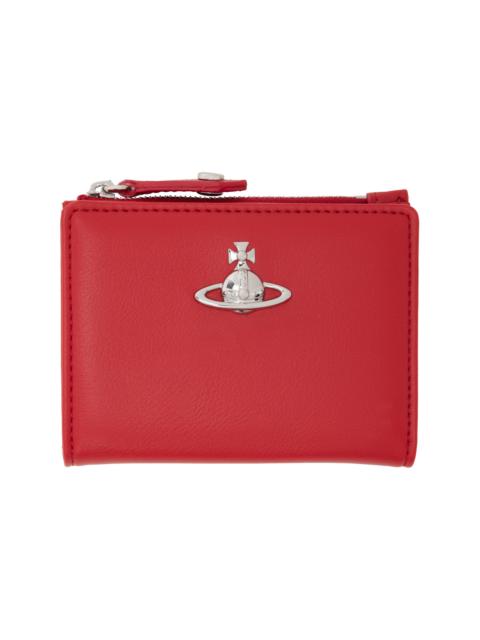 Vivienne Westwood Red Slim Flap Card Holder