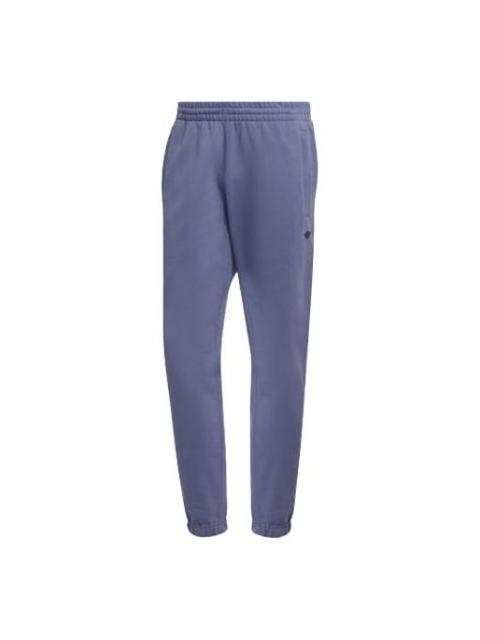 Men's adidas originals Logo Solid Color Bundle Feet Sports Pants/Trousers/Joggers Violets H62545