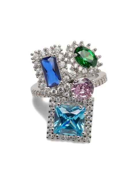 Maison Margiela stone-embellished cluster ring