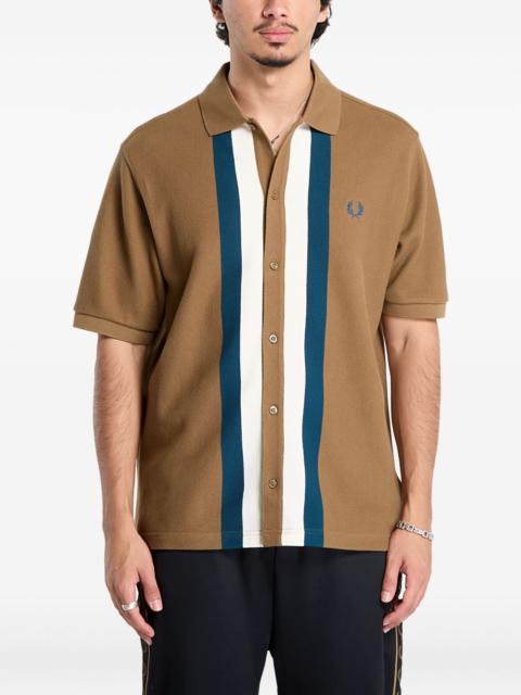 Fred Perry panelled buttoned shirt