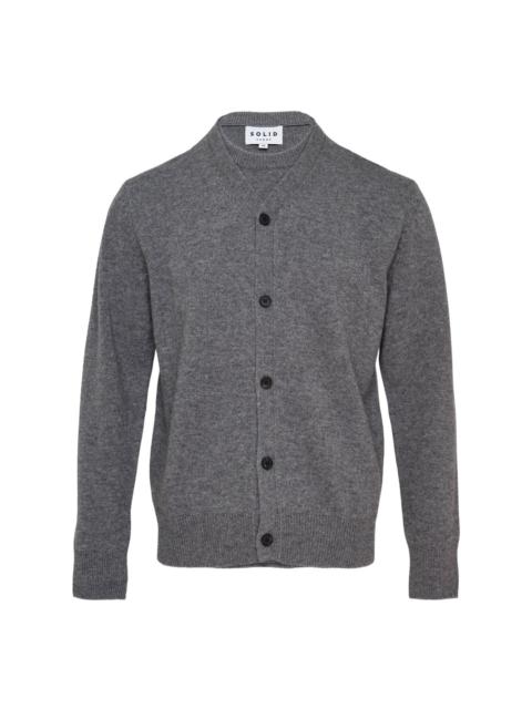 SOLID HOMME Knit Button-Up Cardigan