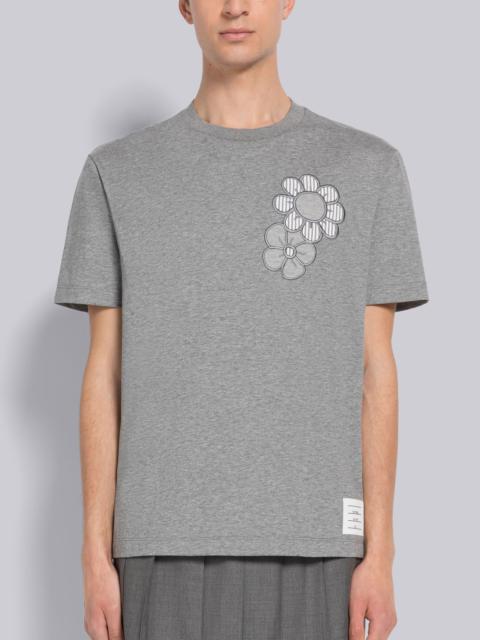 Thom Browne floral embroidery T-shirt