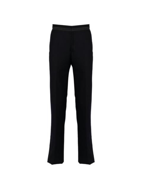 wool straight-leg tailored trousers