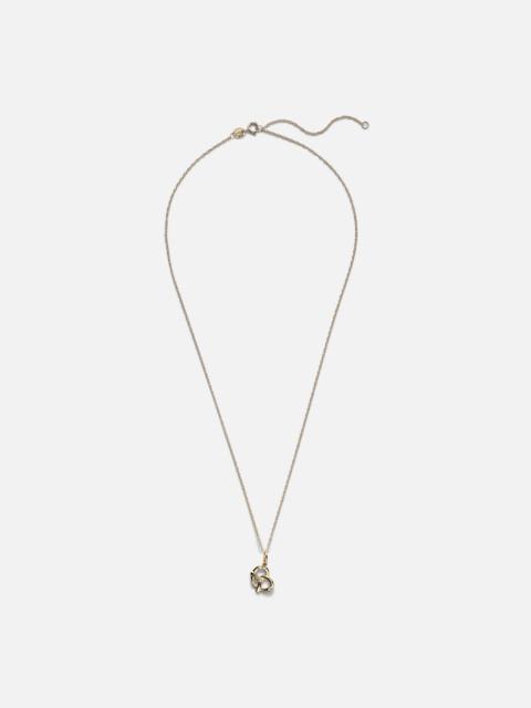 STONE AND STRAND Salt To My Pretzel 10kt gold necklace with diamonds