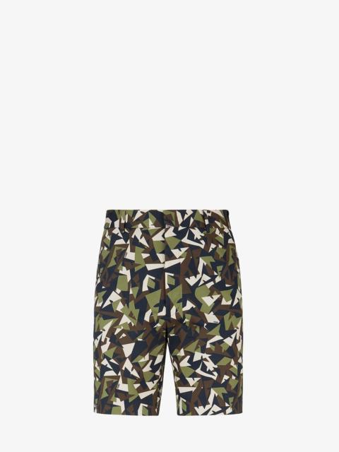 FENDI Multicolor gabardine pants