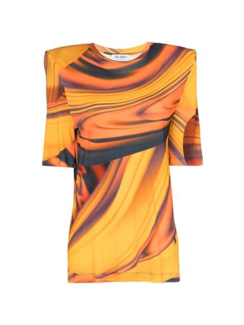 THE ATTICO Bella abstract-print T-shirt