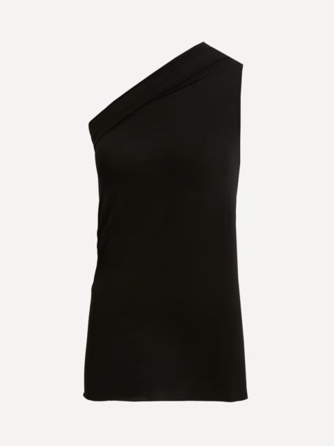 Athena Silk-Blend Single Shoulder Top