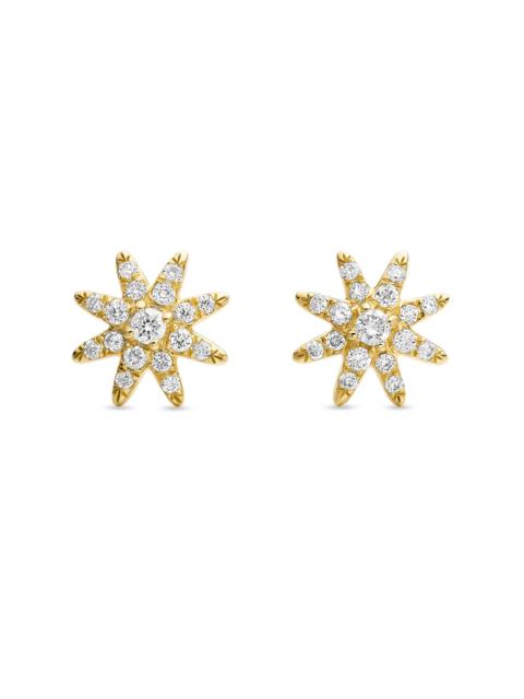 DAVID YURMAN Women's Petite Starburst Stud Earrings in 18K White Gold with Diamonds, 7.5MM - Diamond