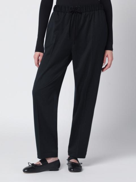 MM6 Maison Margiela Black wool-blend trousers