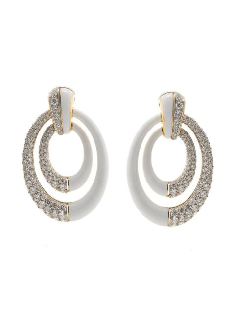 DAVID WEBB White Persaphone Earrings