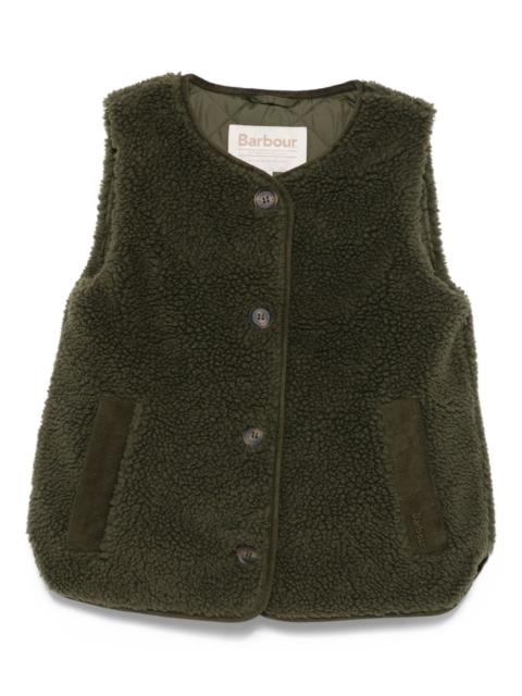 Barbour fleece buttoned gilet