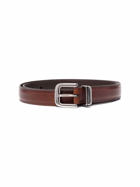 Brunello Cucinelli buckled leather belt