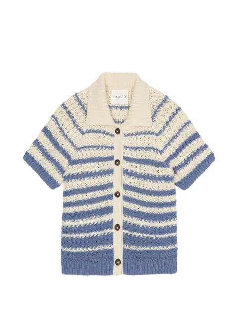 CLOSED striped short-sleeve cardigan