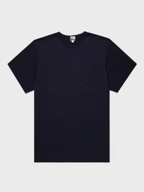 Nigel Cabourn Nigel Cabourn x Sunspel Short Sleeve Pocket T-Shirt in Navy