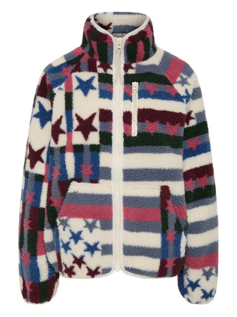 THE UPSIDE Harlow star striped fleece jacket