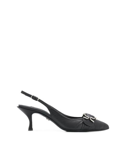 Dolce & Gabbana Devotion matelassé slingback pumps