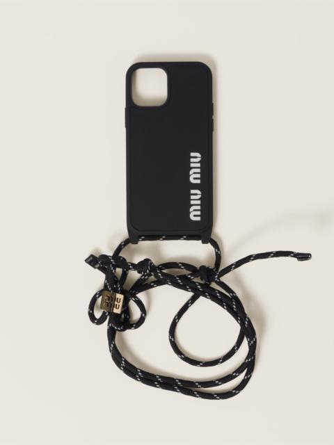 Miu Miu Rubber cover for iPhone 15 Pro