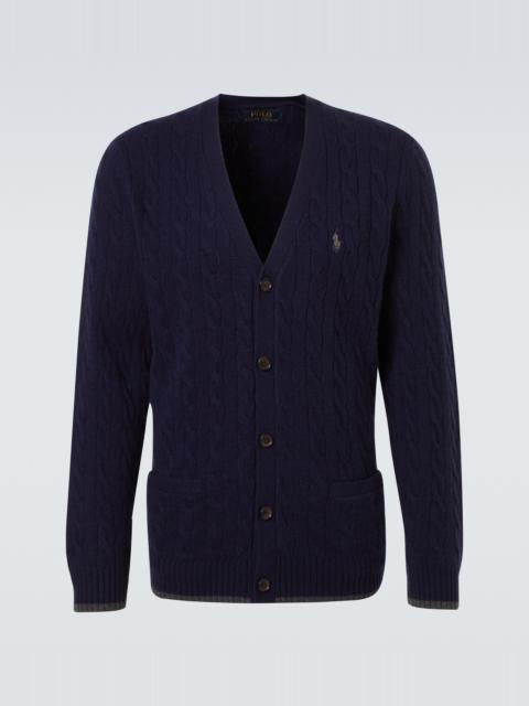 Polo Ralph Lauren Pony cable-knit wool and cashmere cardigan