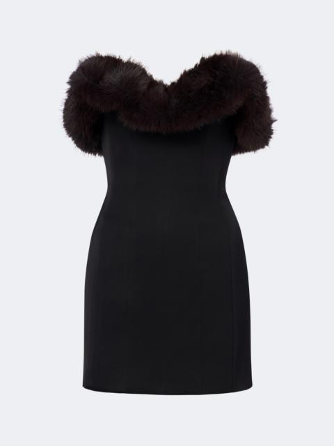 David Koma Strapless bustier minidress