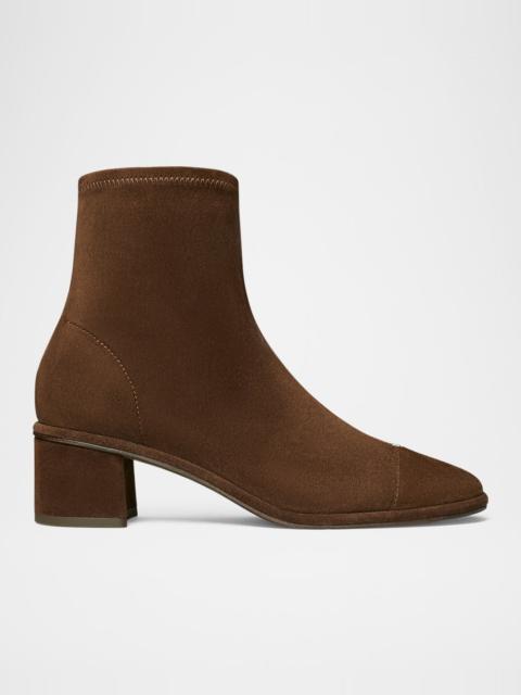 TORY BURCH Cap-Toe Suede Ankle Boots