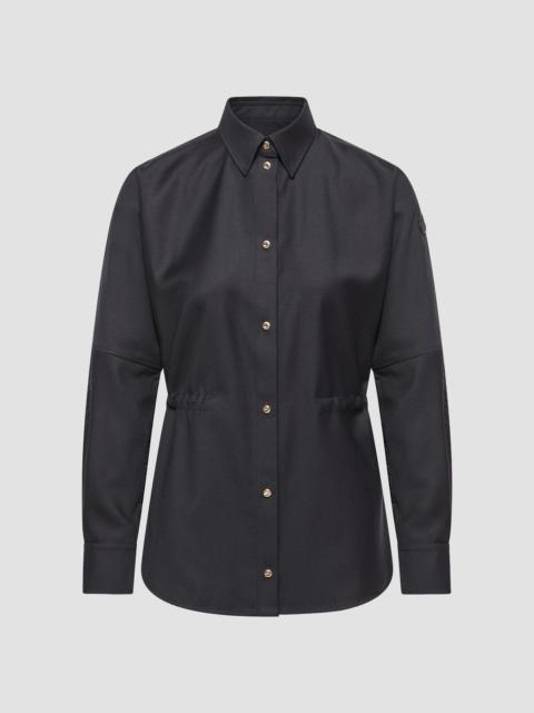 Moncler Women's Shacket in Wool - Dark Blue
